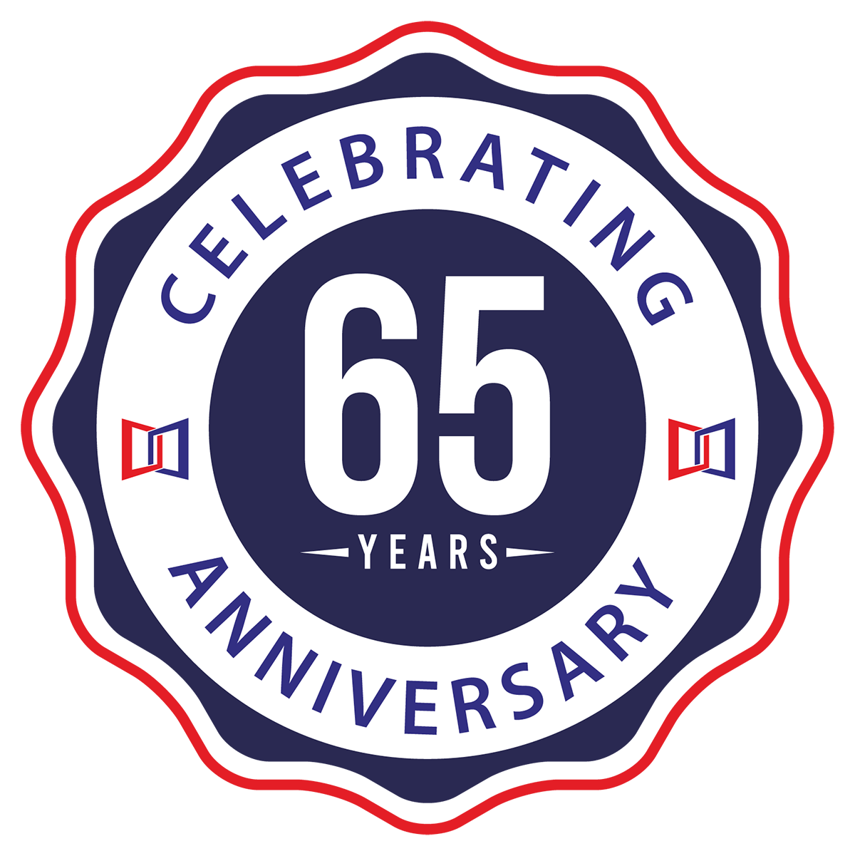 65 year badge