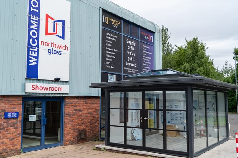 The Northwich Glass showroom